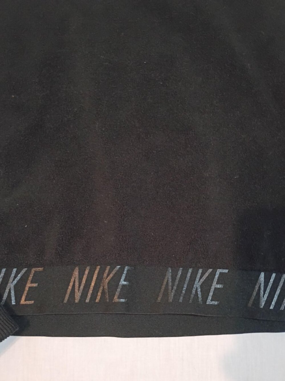 Nike/Crewneck Sweatshirt/Womens S/Black Dri-FIT Cropped Athleisure Logo Waistban - Picture 3 of 6